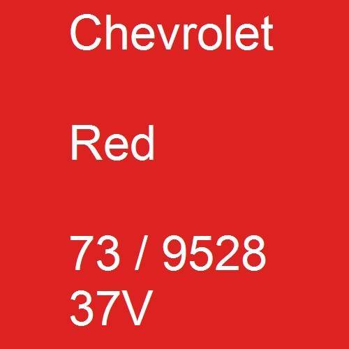 Chevrolet, Red, 73 / 9528 37V.